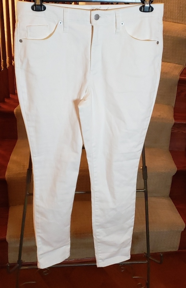 High rise skinny crop jeans